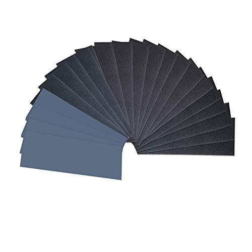 14pcs Sandpaper  Wet and Dry Waterproof Sandpapers for Automotive Sanding  Wood Furniture Finishing and Wood Turning Finishing Rusty Polishing  120 to 3000 Grit