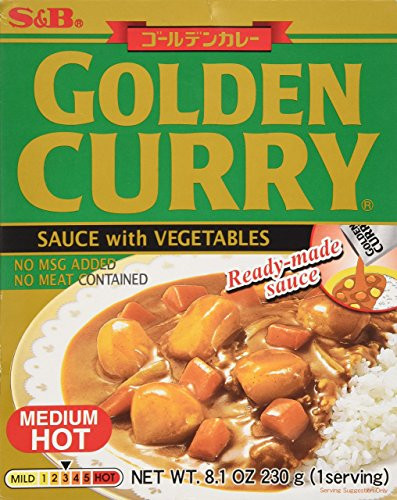 S B Golden Curry Sauce with Vegetables  Medium Hot  8 1 oz