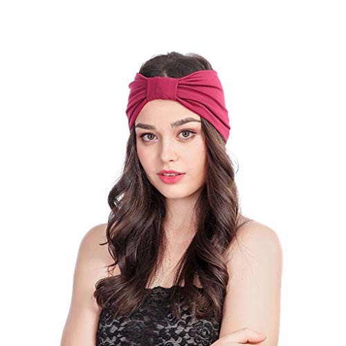 Yalice Elastic Turban Headband Twristed Head Wrap Wide Hair Band Accessories for Women and Girls  Red Yalice Elastic Turban Headband Twristed Head Wrap Wide Hair Band Accessories for Women and Girls  Red