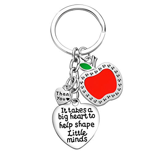 Teacher Appreciation Gift It Takes A Big Heart To Help Shape Little Minds Heart Charms Keychain Teacher Appreciation Gift It Takes A Big Heart To Help Shape Little Minds Heart Charms Keychain
