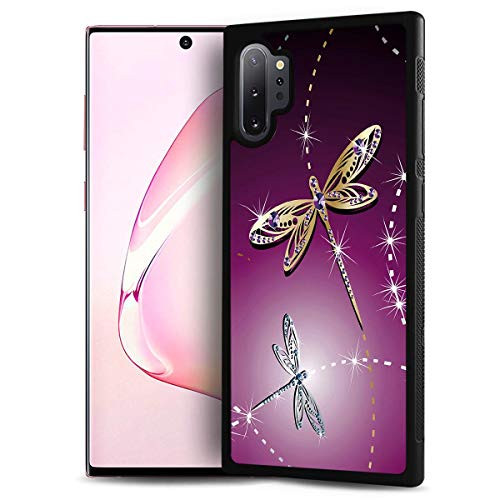 for Samsung Note 10   Galaxy Note 10 Plus  Durable Protective Soft Back Case Phone Cover  HOT12540 Purple Dragonfly