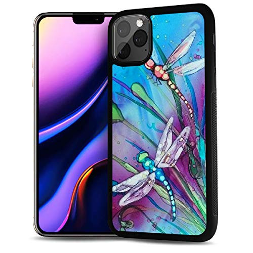 for iPhone 11 Pro Max  Durable Protective Soft Back Case Phone Cover  HOT12283 Dragonfly Paint