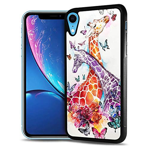 for iPhone XR  Durable Protective Soft Back Case Phone Cover  HOT12437 Giraffe