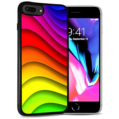 for iPhone 5C  Durable Protective Soft Back Case Phone Cover  HOT12087 Abstract Rainbow