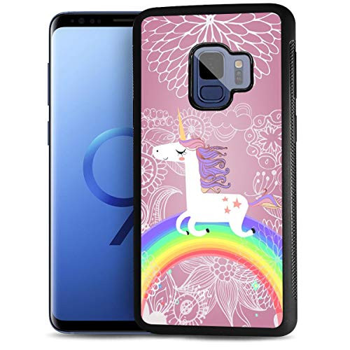 for Samsung S9  Galaxy S9  Durable Protective Soft Back Case Phone Cover  HOT12665 Unicorn Rainbow