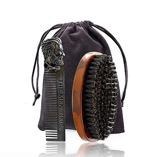 Beard Comb and Beard Brush Set for Men Natural Boar Bristle Beard Brush and Stainless Steel Beard Comb Kit Great for Grooming Beard and Mustache Beard Comb and Beard Brush Set for Men Natural Boar Bristle Beard Brush and Stainless Steel Beard Comb Kit Great for Grooming Beard and Mustache