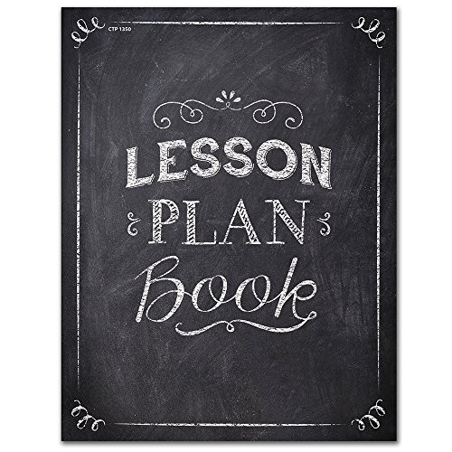 Creative Teaching Press Chalk It Up Lesson Plan Book  Black White  Teaching Material Organizer   1350