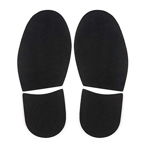 Shoe Sole Repair Replacement Rubber Half Soles and Heels  1 Pair  Black