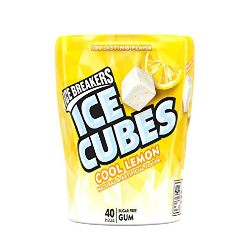 ICE BREAKERS ICE CUBES Sugar Free Cool Lemon Gum  3 24 Ounce