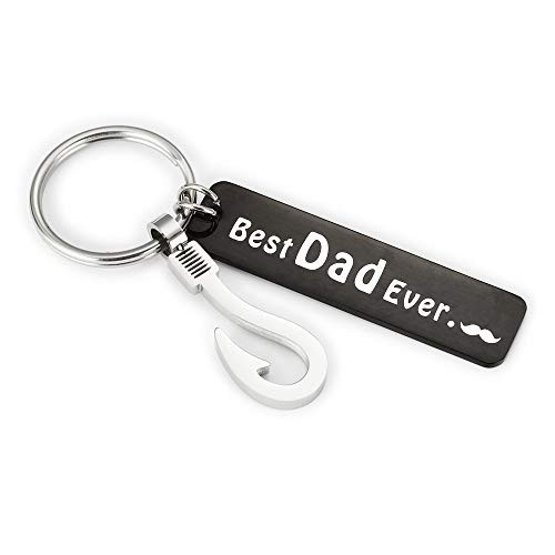 Father s Day Gifts for Dad from Daughter Son   Best Dad Ever Dad Keychain Key Ring Thank You Gift Birthday Gifts for Daddy Step Dad