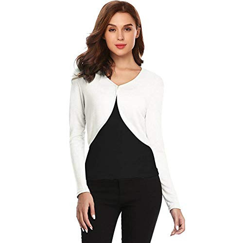 Women s Lightweight Cardigan Long Sleeve Bolero Shrug Cropped Cardigan Open Front Classic Knit Sweater Jacket Women s Lightweight Cardigan Long Sleeve Bolero Shrug Cropped Cardigan Open Front Classic Knit Sweater Jacket