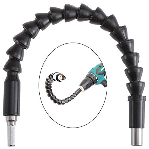Flexible Drill Bit Extension Magnetic Hex Soft Shaft Flexible Screwdriver Extension Connect Drive Shaft for Tip Drill Bit Kit Adaptor Black Flexible Drill Bit Extension Magnetic Hex Soft Shaft Flexible Screwdriver Extension Connect Drive Shaft for Tip Drill Bit Kit Adaptor Black