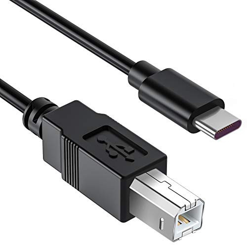 USB C to USB B Midi Cable 1M  Ancable Type C to USB Midi Interface Cord for Samsung  Huawei Laptop  MacBook to Connect with Midi Controller  Midi Keyboard  Audio Interface Recording and More   Black
