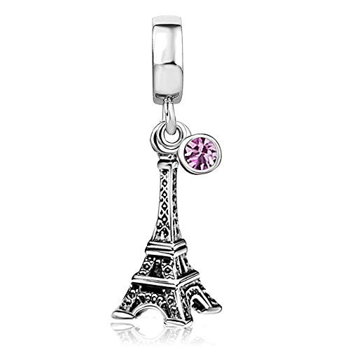 JMQJewelry Wife Husband Love Paris Eiffel Tower Birthday Birthstone Purple June Charms for Bracelets Thanksgiving Women Jewelry JMQJewelry Wife Husband Love Paris Eiffel Tower Birthday Birthstone Purple June Charms for Bracelets Thanksgiving Women Jewelry