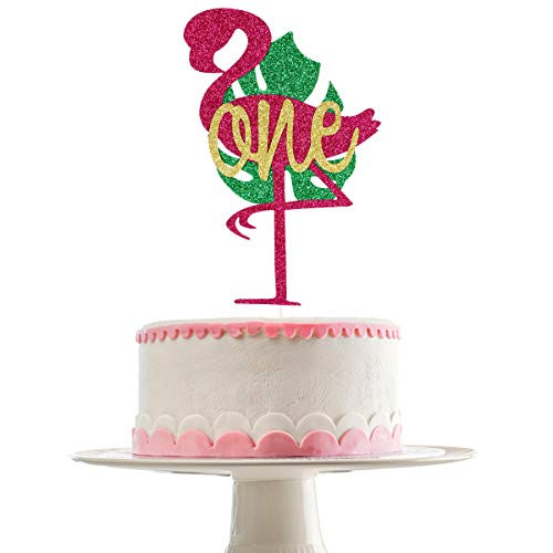 Glittery Flamingo One Cake Topper  Flamingo Hawaii Theme 1st Birthday Party Decorations Hawaii 1st Birthday Cake Decor Glittery Flamingo One Cake Topper  Flamingo Hawaii Theme 1st Birthday Party Decorations Hawaii 1st Birthday Cake Decor