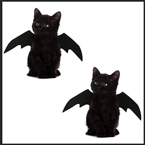 YOFIT Halloween Cat Costume for Cats Dogs Pet Bat Wings Cat Dog Bat Costume Wings