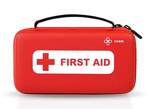 SHBC First aid kit (152 Piece) FDA Medical Supplies Small Waterproof Emergency at Home, Outdoors, Boat, Car, Camping, Workplace, Travel, Hiking & School; Survival.