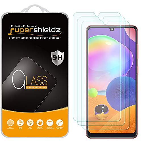 3 Pack  Supershieldz for Samsung Galaxy A31 Tempered Glass Screen Protector  Anti Scratch  Bubble Free