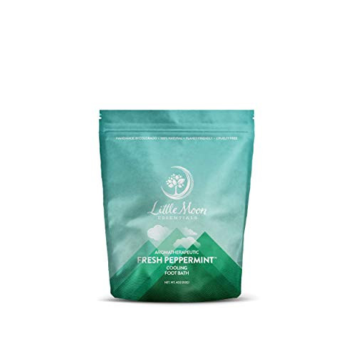 Little Moon Essentials Cooling Foot Bath Salt  Fresh Peppermint  4 oz