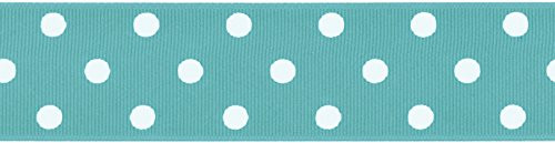 Offray  Diamond Grosgrain Polka Dot Craft Ribbon  1 1 2 Inch x 9 Feet