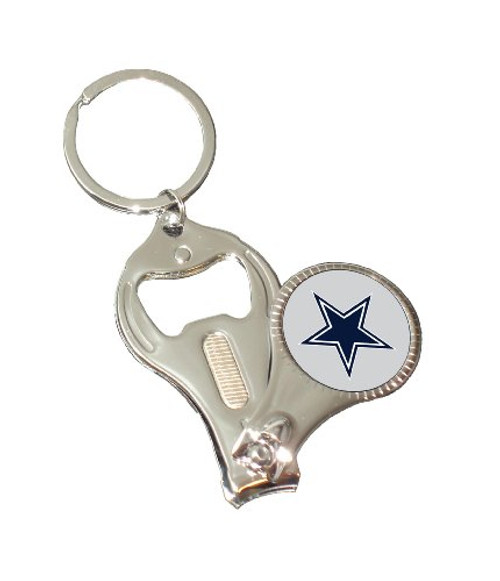 NFL Dallas Cowboys 3 in 1 Nailclipper Keychain NFL Dallas Cowboys 3 in 1 Nailclipper Keychain