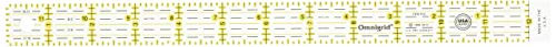 Omnigrid Quilter s Ruler  1  x 12 ½   Clear