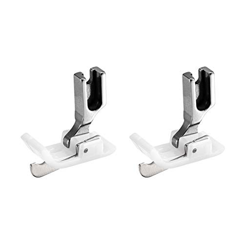 uxcell SP 18 Industrial Sewing Machine Hinged Presser Foot with Right Guide 1 4 6mm White 2pcs uxcell SP 18 Industrial Sewing Machine Hinged Presser Foot with Right Guide 1 4 6mm White 2pcs