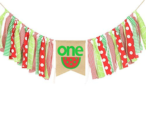WAOUH HighChair Banner for 1st Birthday - First Birthday Decorations for Photo Booth Props, Birthday Souvenir and Gifts for Kids, Best Party Supplies (Watermelon Party Supplies) WAOUH HighChair Banner for 1st Birthday - First Birthday Decorations for Photo Booth Props, Birthday Souvenir and Gifts for Kids, Best Party Supplies (Watermelon Party Supplies)