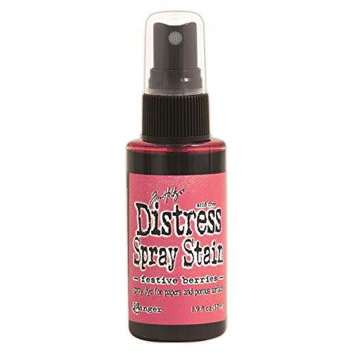 Ranger Tim Holtz Distress Spray Stains Bottles  1 9 Ounce  Festive Berries