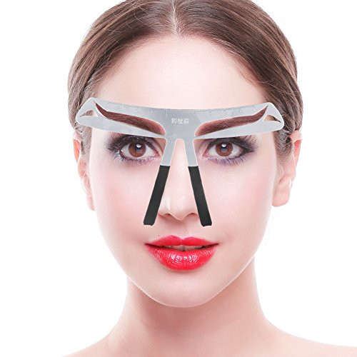 Eyebrow Ruler  Permanent Makeup Tattoo Eyebrow Balance Ruler Fox Shaped Eyebrow Shaping Stencil Measure Tool Makeup DIY Tool Eyebrows Stencils Eyebrow Measure Balance Extension Ruler