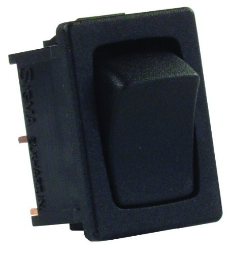 JR Products 12815 Black SPST Mini Mom On Off Switch