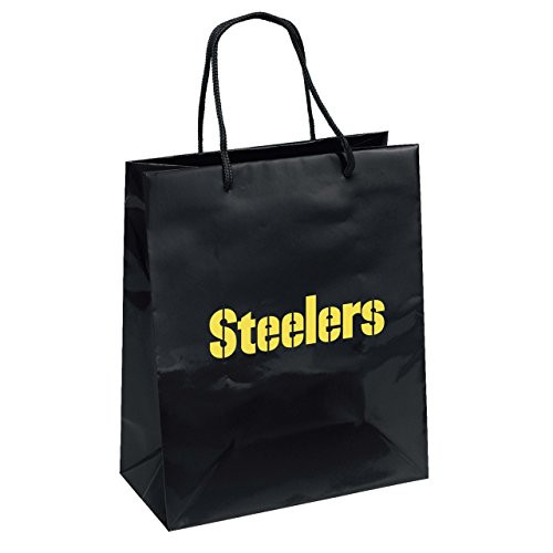Pro Specialties Group NFL Pittsburgh Steelers Gift Bag  Black Yellow  One Size