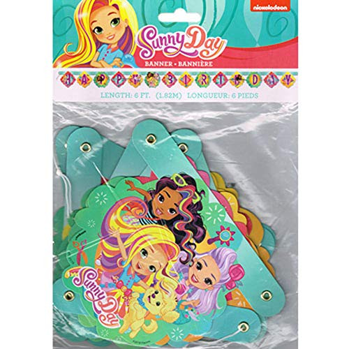 Sunny Day Happy Birthday Banner  1ct