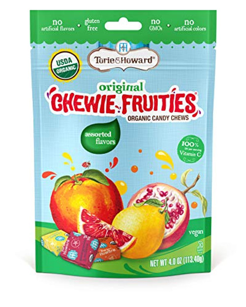 Torie   Howard Chewie Fruities Organic Candy Assorted Flavors  4 Ounce Bag