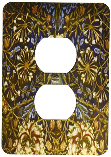 3dRose lsp_100434_6 1800s Famous Textile Pattern Honeysuckle 2 Plug Outlet Cover 3dRose lsp_100434_6 1800s Famous Textile Pattern Honeysuckle 2 Plug Outlet Cover