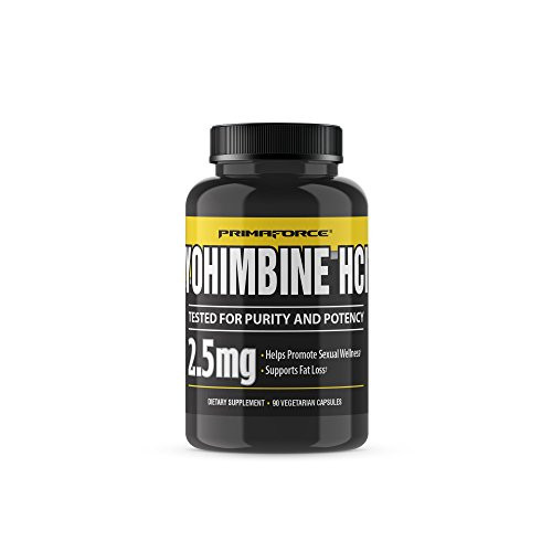 PrimaForce Yohimbine HCl  2 5mg Capsules   Weight Loss Supplement   Supports Fat Loss  Boosts Metabolism  90 Count  Pack of 1