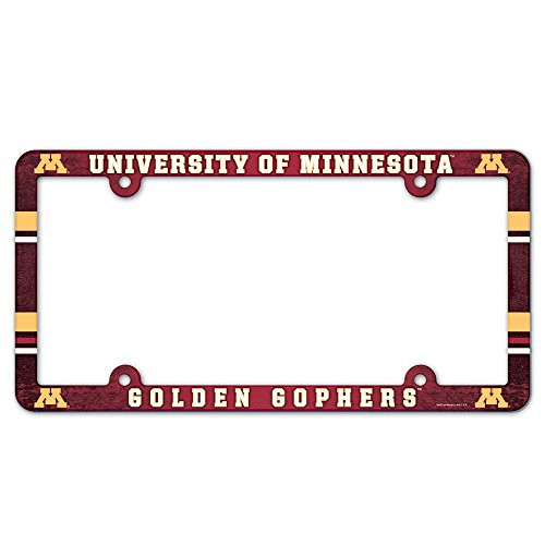WinCraft NCAA University of Minnesota 96518012 LIC Full Color Plate Frame