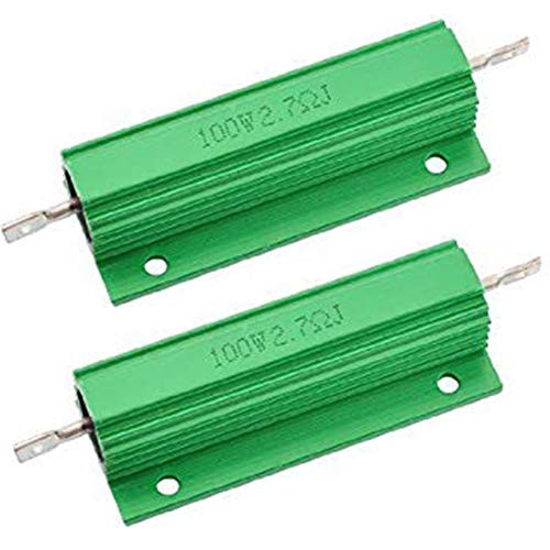Yohii Wirewound Resistor 100W Watt 2 7 Ohm Aluminum Chassis Mounted Resistor   2pcs