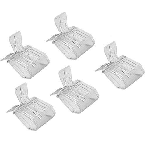 5 Pack Plastic Queen Bee Catcher Queen Bee Cage Catcher Clips Trap Box Beekeeping Tool for Beekeepers  Transparent