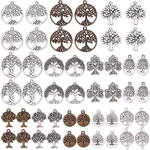 SUNNYCLUE 48Pcs 12 Styles Tree of Life Charms Pendants Connector DIY Antique Silver   Bronze Charms Pendant for Crafting Bracelet Necklace Jewelry Findings Jewelry Making Accessory SUNNYCLUE 48Pcs 12 Styles Tree of Life Charms Pendants Connector DIY Antique Silver   Bronze Charms Pendant for Crafting Bracelet Necklace Jewelry Findings Jewelry Making Accessory