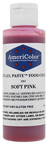 Americolor Soft Gel Paste  4 5 Ounce  Soft pink