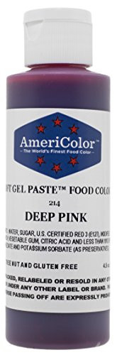 Americolor Soft Gel Paste Food Color  4 5 Ounce  Deep Pink