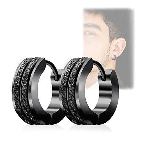 Stainless Steel Hoop Earrings For Men s Women s Silver Gold Black Blue Hypoallergenic Round Huggie Earrings Fashion Punk Earrings Piercing Jewelry Gift for Boys Girls Black Stainless Steel Hoop Earrings For Men s Women s Silver Gold Black Blue Hypoallergenic Round Huggie Earrings Fashion Punk Earrings Piercing Jewelry Gift for Boys Girls Black