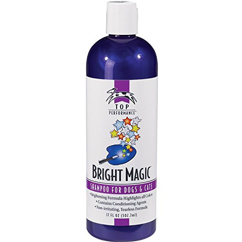 Top Performance Bright Magic Dog Shampoo and Cat Shampoo  Safe Formula for Bathing Puppies and Kittens in 17 Oz  Bottle