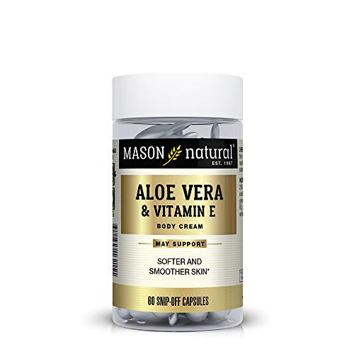 Mason Natural Aloe Vera Vitamin E Hydration Skin Therapy Snipp off Capsules 60 Count Mason Natural Aloe Vera Vitamin E Hydration Skin Therapy Snipp off Capsules 60 Count