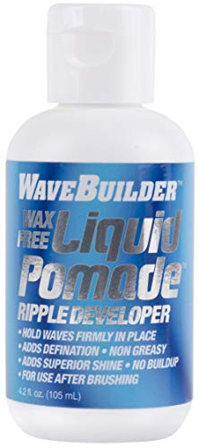 WaveBuilder Wax Free Liquid Pomade   Super Ripple Developer Holds Waves Firmly In Place  4 Oz