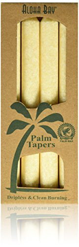 Aloha Bay Palm Tapers Cream  4 Count