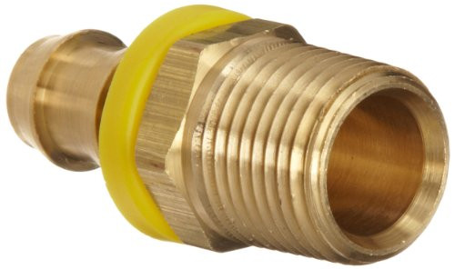 Dixon BPN44 Brass Push On Hose Fitting Adapter 1 2 NPTF Male x 1 2 Hose ID Push On Dixon BPN44 Brass Push On Hose Fitting Adapter 1 2 NPTF Male x 1 2 Hose ID Push On