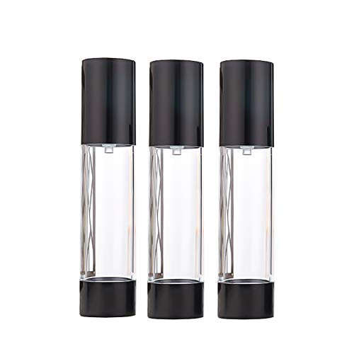 3Pcs 50ml 1 7oz Leak Proof Empty Refillable Travel Size Plastic Airless Vacuum Pump Bottle Cream Lotion Dispenser Liquid Foundation Toiletries Sample Bottle Cosmetic Container Jar Pot Vial 3Pcs 50ml 1 7oz Leak Proof Empty Refillable Travel Size Plastic Airless Vacuum Pump Bottle Cream Lotion Dispenser Liquid Foundation Toiletries Sample Bottle Cosmetic Container Jar Pot Vial