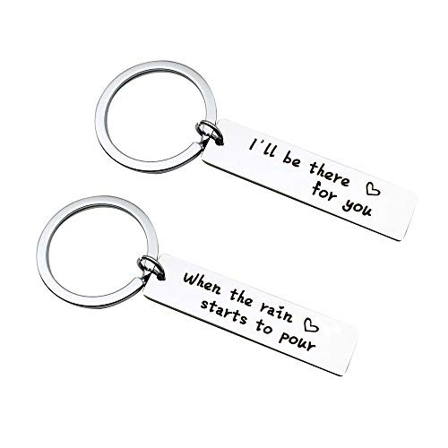 Best Friend Gift Keychain for Women Men friends merchandise tv show  Couples Gifts Keyrings for BFF Dad Mother Friendship Christmas Birthday Jewelry Gift  2 Pcs Keychain